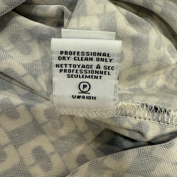 DVF Diane Von Furstenberg Dress Size 4 Black White Chain Link Silk - Picture 13 of 16